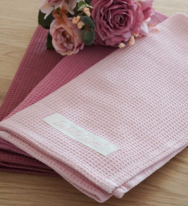 Kuchyňská utěrka tmavě růžová 50 × 70 cm 