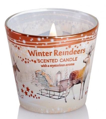 Vonná svíčka ve skle vánoční WINTER REINDEERS 115 g