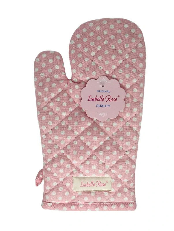Bavlněná chňapka puntík růžová 33 cm