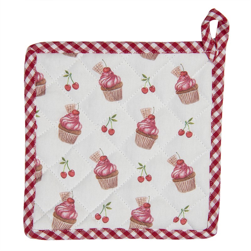 Podložka pod hrnec nebo chňapka Cherry Cupcakes 20 × 20 cm