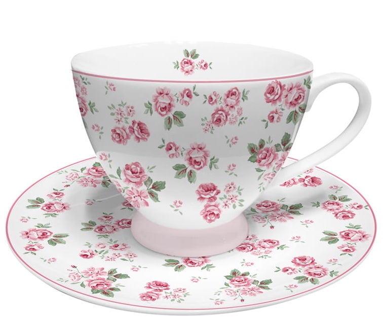 Porcelánový šálek s podšálkem Lucy