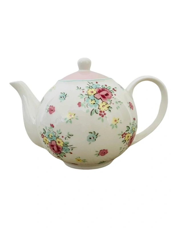 Porcelánová čajová konvice bílá Abby 1 000 ml