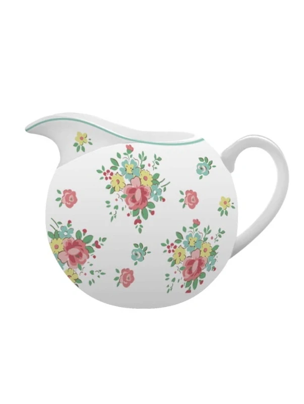 Porcelánový džbánek na mléko s květinovým motivem Abby 9 cm