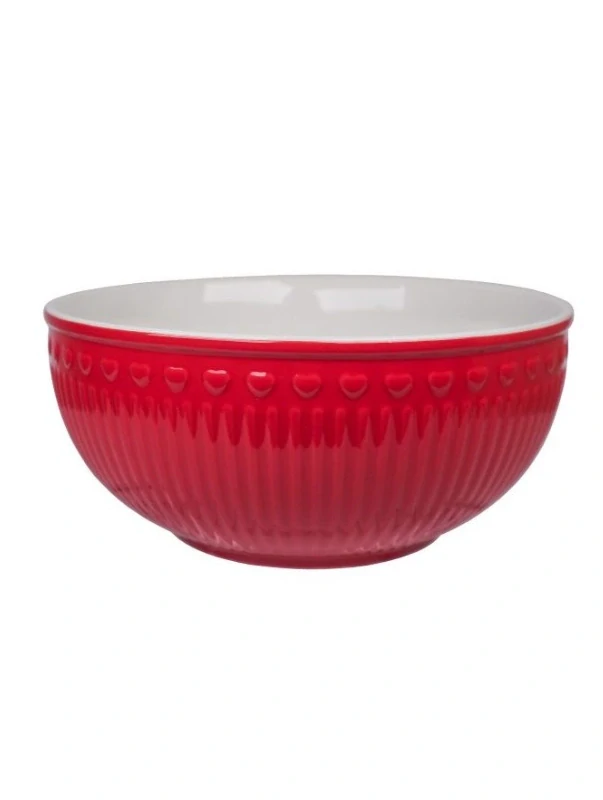Porcelánová miska červená velká 17 cm