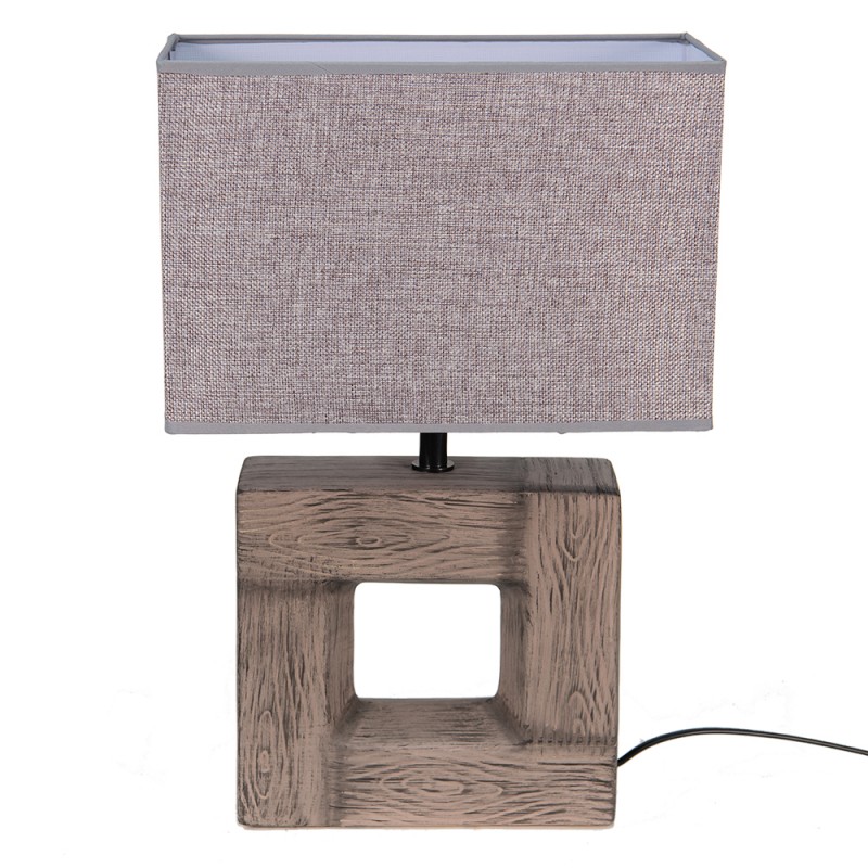 Stolní lampa keramická šedá 45 cm