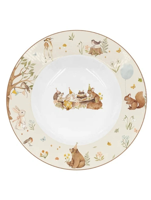 Porcelánový talíř polévkový Forest Party 22 cm