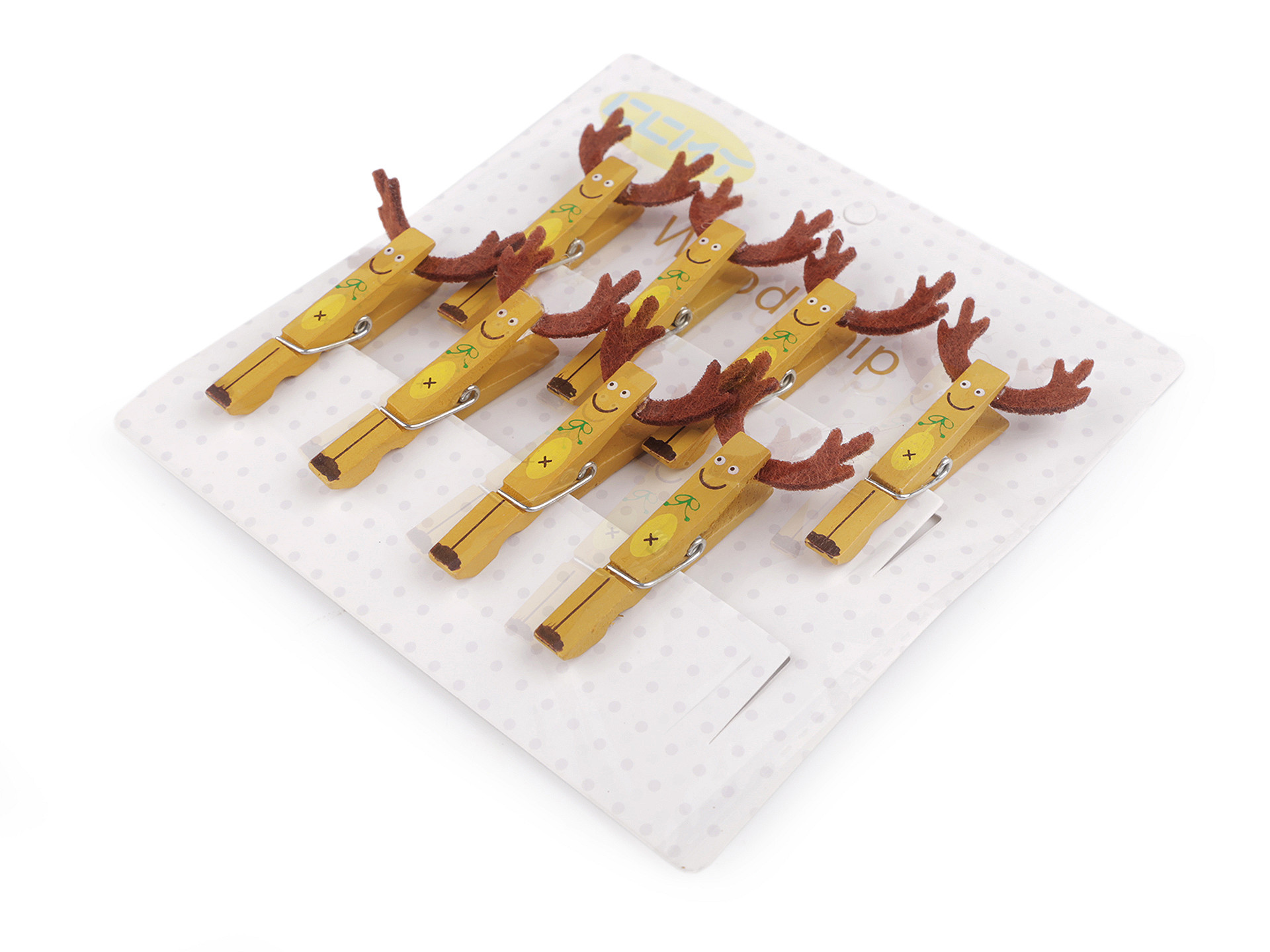 Vánoční dřevěný kolíček sob