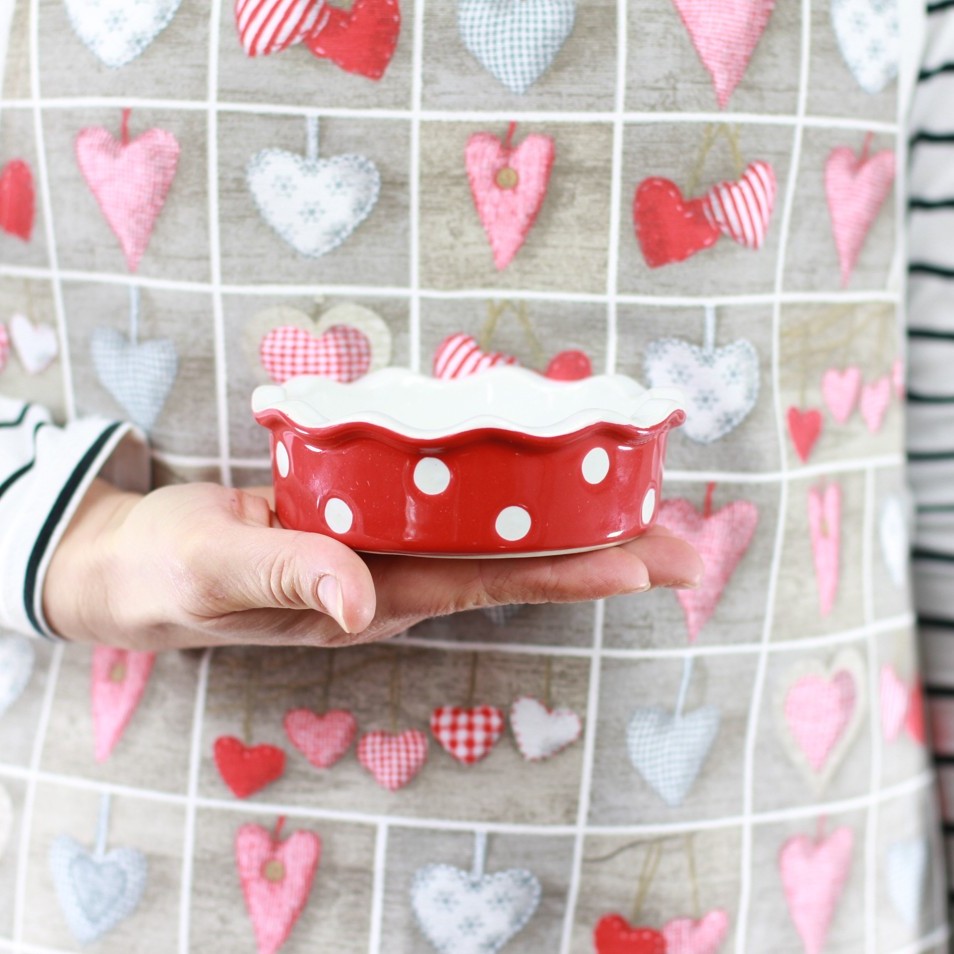 Keramická forma na koláč červená 12 cm