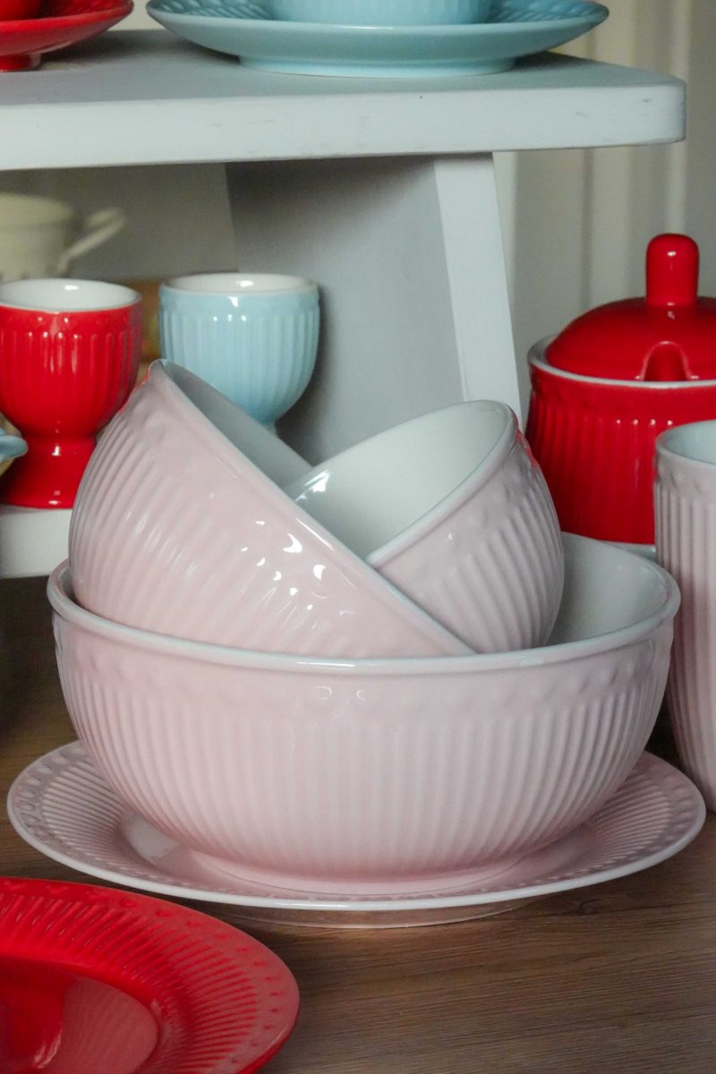 Porcelánová miska růžová velká 17 cm