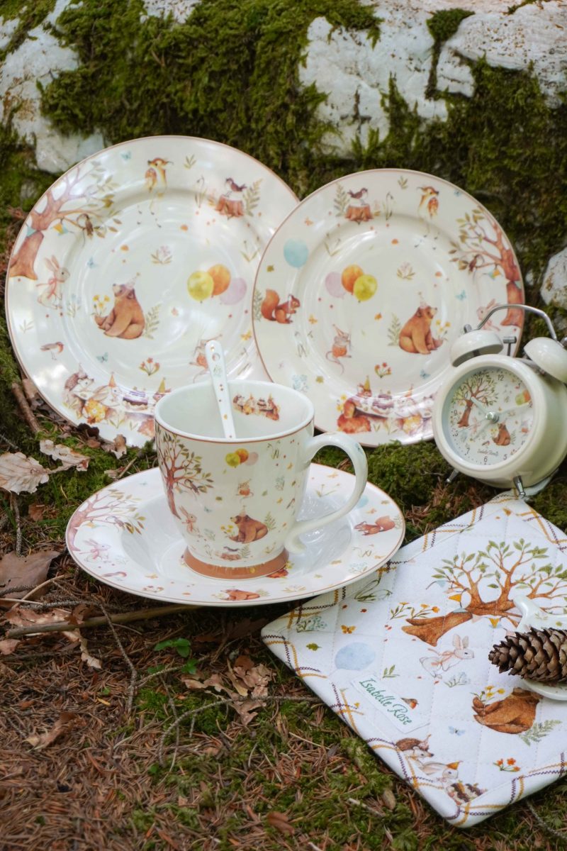 Porcelánový talíř velký Forest Party 23 cm