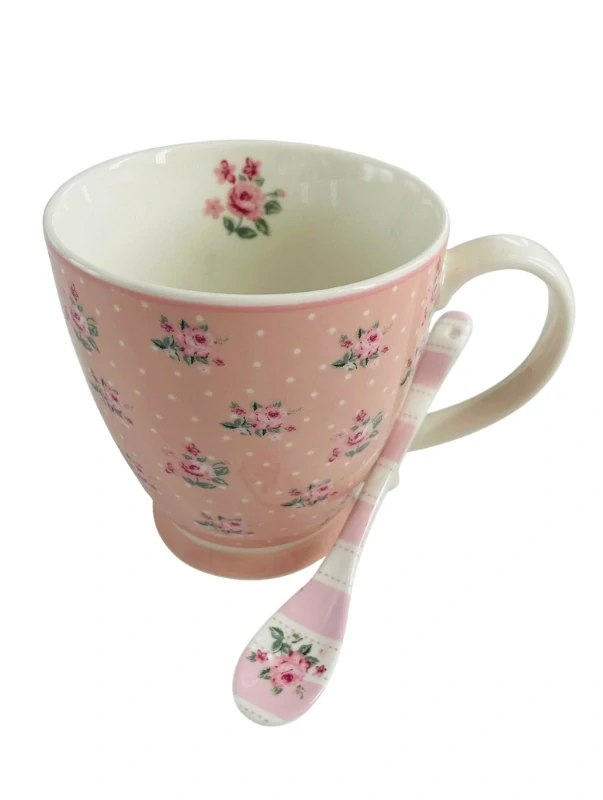 Porcelánový hrnek s květy Provence 430 ml 