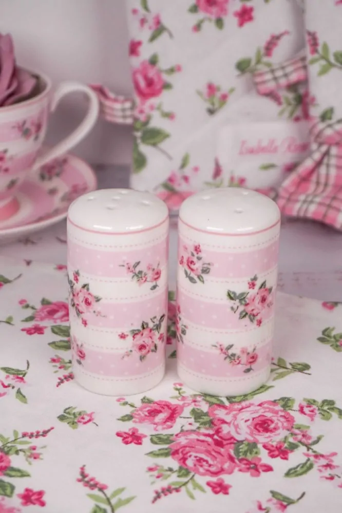 Porcelánová slánka a pepřenka bílá Bella