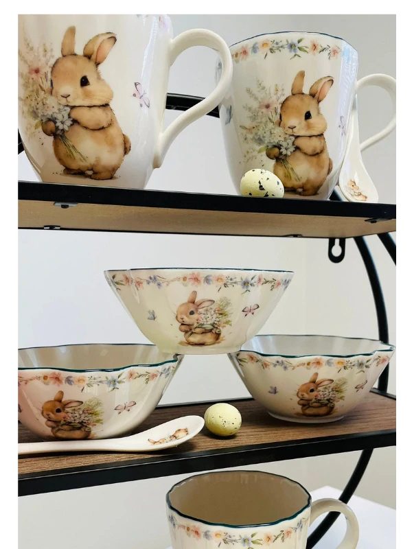 Porcelánová jarní miska se zajíčkem 250 ml