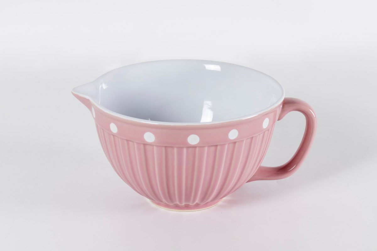 Keramická zadělávací mísa – růžová 22 cm 