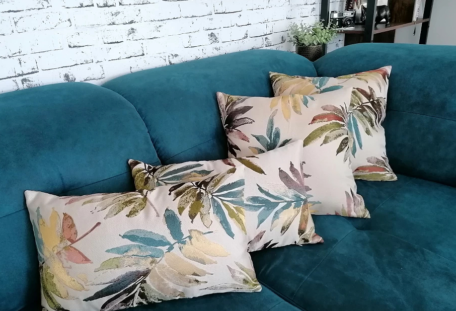 Povlak na polštář oboustranný s listy 30 × 50 cm | Stylové doplňky domova