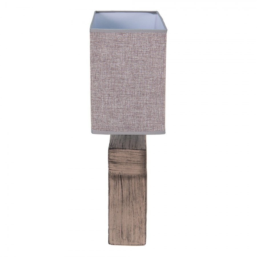 Stolní lampa keramická šedá 45 cm