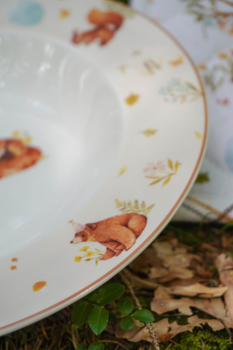 Porcelánový talíř polévkový Forest Party 22 cm