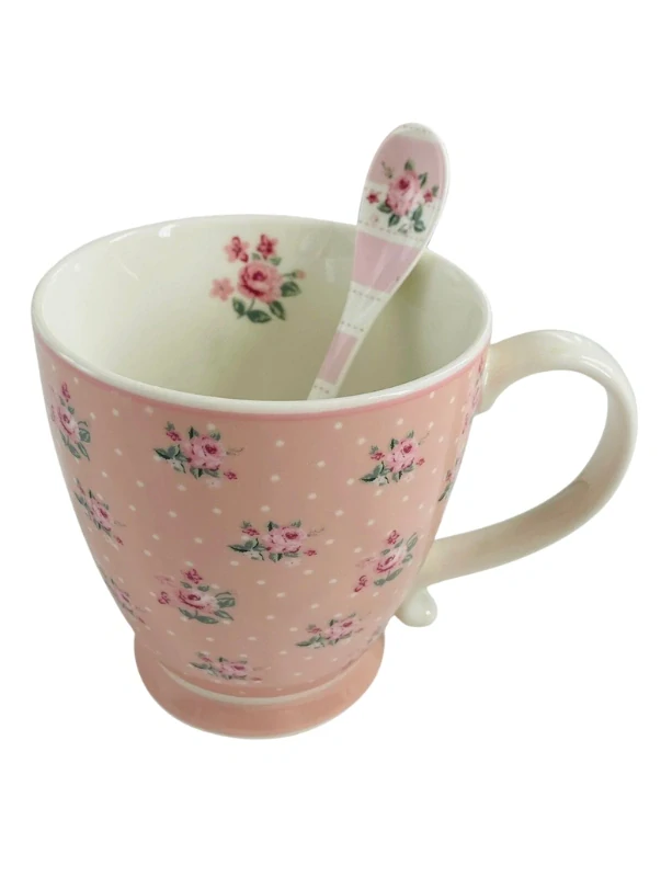 Porcelánový hrnek s květy Provence 430 ml 