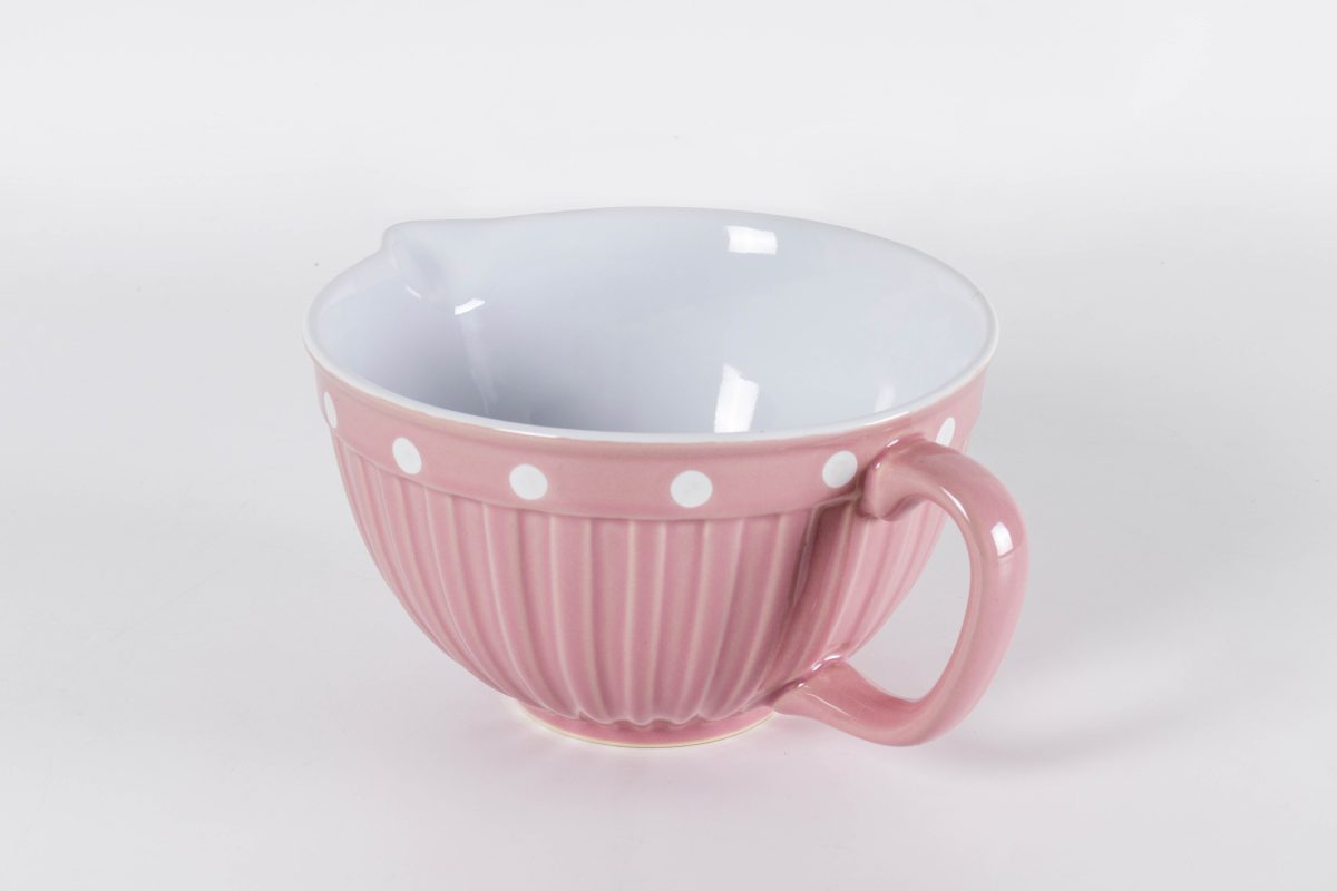 Keramická zadělávací mísa – růžová 22 cm 