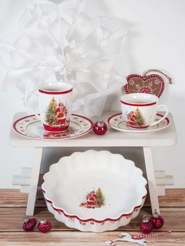Porcelánový hrnek Šťastný Santa 360 ml