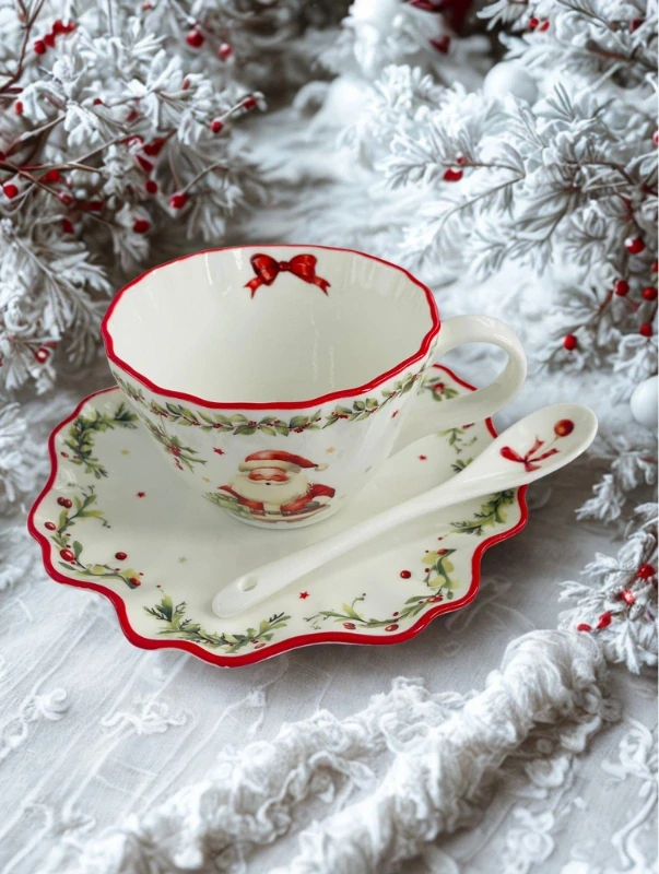 Porcelánová lžička Veselé Vánoce 13 cm