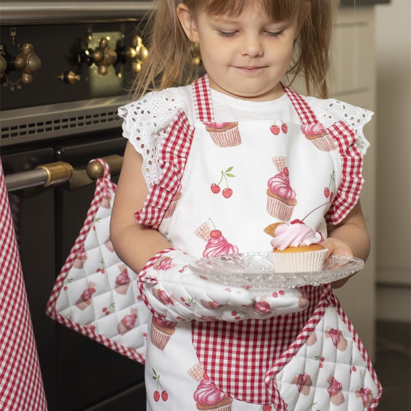 Podložka pod hrnec nebo chňapka Cherry Cupcakes 20 × 20 cm