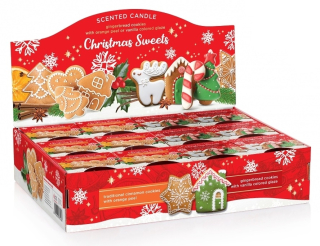 Vonná svíčka ve skle Christmas Sweets – perníček a vanilka 115 g | Bartek Candles