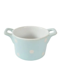 Keramická zapékací miska s uchy modrá 250 ml 