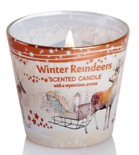 Vonná svíčka ve skle vánoční WINTER REINDEERS 115 g