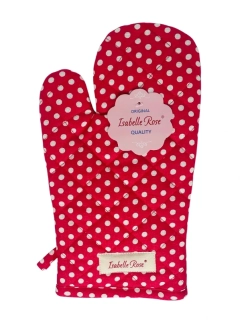 Bavlněná chňapka puntík červená 33 cm