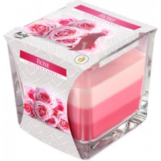 Vonná svíčka ve skle Rose 170 g | Bispol