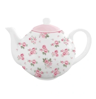 Porcelánová čajová konvice bílá Lucy 1000 ml 