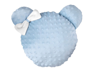 Dekorační polštář Minky modrý 33 × 36 cm 