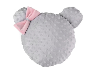 Dekorační polštář Minky šedý 33 × 36 cm 