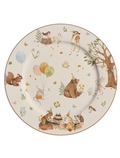 Porcelánový dezertní talíř Forest Party 19 cm 