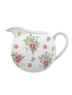 Porcelánový džbánek na mléko s květinovým motivem Abby 9 cm 