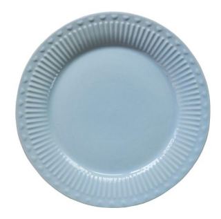 Porcelánový dezertní talíř pastelově modrý 19 cm 