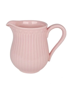 Porcelánový džbánek na mléko pastelově růžový 