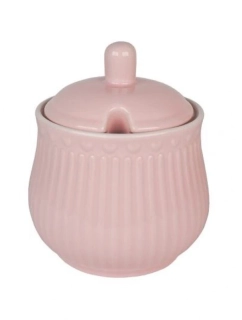 Porcelánová cukřenka pastelově růžová