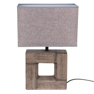 Stolní lampa keramická šedá 45 cm