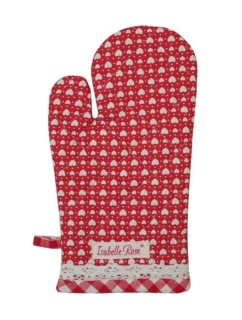 Bavlněná kuchyňská chňapka červená LOVE 17 × 35 cm 