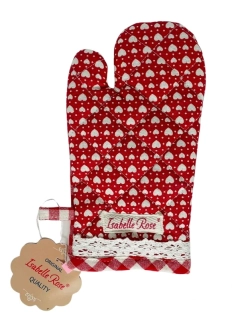 Dětská bavlněná chňapka červená Love 13 × 23 cm 