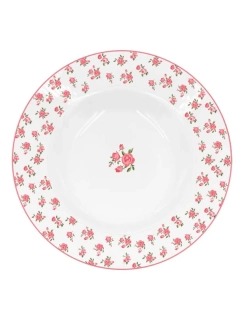 Porcelánový polévkový talíř s květy Holly 22 cm 