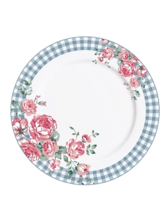 Porcelánový talíř velký s květy Julia 23 cm 