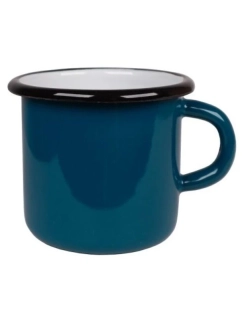 Smaltovaný hrnek modrý 400 ml 