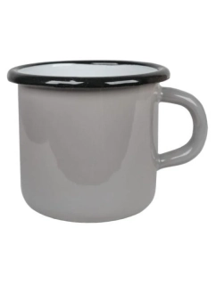 Smaltovaný hrnek šedý 400 ml 