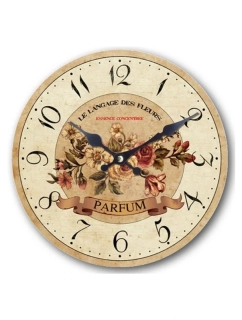 Dřevěné nástěnné hodiny Parfum 29 cm 