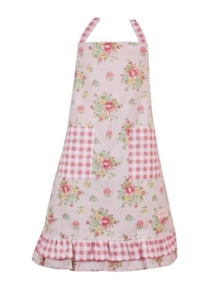 Dětská zástěra bavlněná s květy Abby 50 × 62 cm 