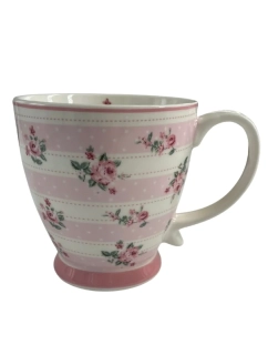 Porcelánový hrnek s květy Bella Stripes 430 ml