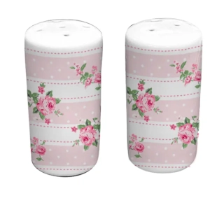 Porcelánová slánka a pepřenka bílá Bella